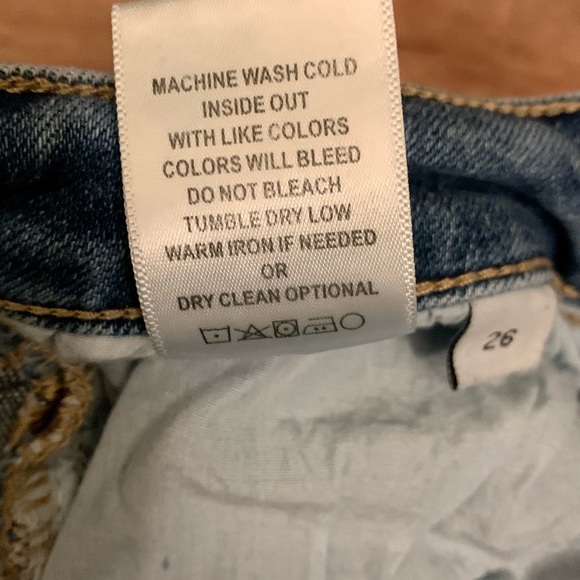 Vervet High Rise Slim Straight Leg Jeans Size 26 - Picture 7 of 9